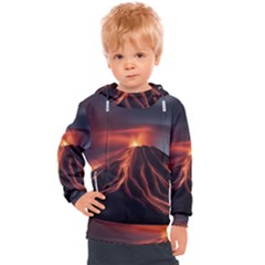 Volcanic Eruption Kids  Hooded Pullover by Proyonanggan