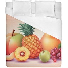 Fruit Pattern Apple Abstract Food Duvet Cover (california King Size) by Proyonanggan