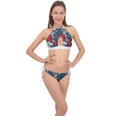 Ghost Cross Front Halter Bikini Set by saad11