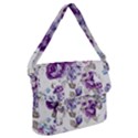 Flower-floral-design-paper-pattern-purple-watercolor-flowers-vector-material-90d2d381fc90ea7e9bf8355 Buckle Messenger Bag View1