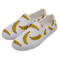 Banana Fruit Yellow Summer Men s Canvas Slip Ons by Mariart