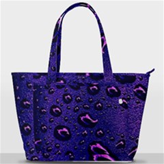 Purple Waterdrops Water Drops Back Pocket Shoulder Bag  by Cemarart