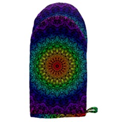 Rainbow Mandala Abstract Pastel Pattern Microwave Oven Glove by Grandong