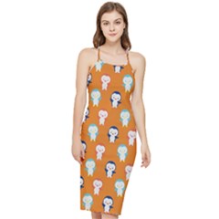 Cute Penguin Funny Pattern Bodycon Cross Back Summer Dress by Grandong