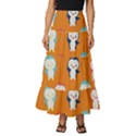 Cute Penguin Funny Pattern Tiered Ruffle Maxi Skirt View1