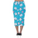 Cat Bunny Velvet Midi Pencil Skirt View2