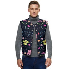 Beautiful Flower Plants Aesthetic Secret Garden Men s Button Up Puffer Vest	 by Grandong