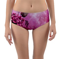 24 Rise  Reversible Mid-waist Bikini Bottoms by Asomg