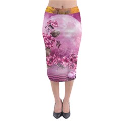 24 Rise  Midi Pencil Skirt by Asomg