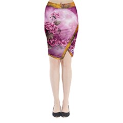 24 Rise  Midi Wrap Pencil Skirt by Asomg