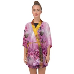 24 Rise  Half Sleeve Chiffon Kimono by Asomg