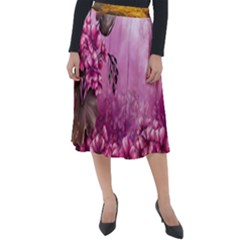 24 Rise  Classic Velour Midi Skirt  by Asomg