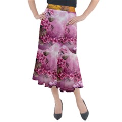 24 Rise  Midi Mermaid Skirt by Asomg