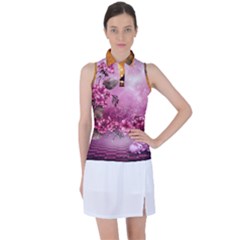 24 Rise  Women s Sleeveless Polo T-shirt by Asomg