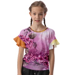 24 Rise  Kids  Cut Out Flutter Sleeves by Asomg