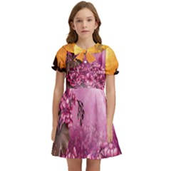 24 Rise  Kids  Bow Tie Puff Sleeve Dress by Asomg