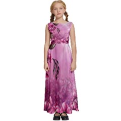 24 Rise  Kids  Satin Sleeveless Maxi Dress by Asomg