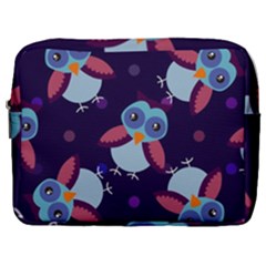 Owl Pattern Background Make Up Pouch (large) by Grandong