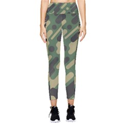 Camouflage Pattern Background Pocket Leggings  by Grandong