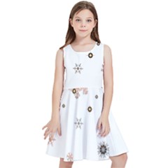 Golden-snowflake Kids  Skater Dress by saad11