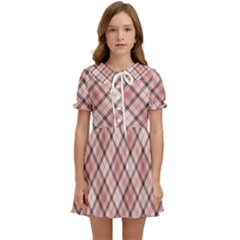 Pink Burberry, Abstract Kids  Sweet Collar Dress by nateshop