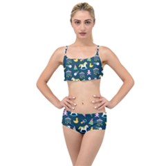 Cute Babies Toys Seamless Pattern Layered Top Bikini Set by Ndabl3x