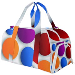 Abstract Dots Colorful Burner Gym Duffel Bag by nateshop