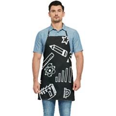 Knowledge Drawing Education Science Kitchen Apron by Proyonanggan