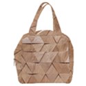 Wooden Triangles Texture, Wooden Wooden Boxy Hand Bag View1