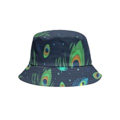 Feather, Bird, Pattern, Inside Out Bucket Hat (kids) by nateshop