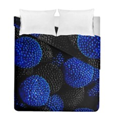 Berry, One,berry Blue Black Duvet Cover Double Side (full/ Double Size) by nateshop