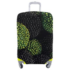 Berry,note, Green, Raspberries Luggage Cover (medium) by nateshop