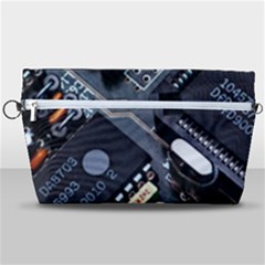 Motherboard Board Circuit Electronic Technology Handbag Organizer by Cemarart