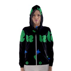 Wallpaper Women s Hooded Windbreaker