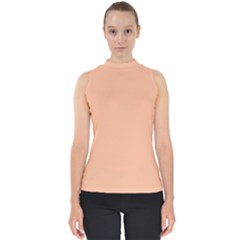 Peach Fuzz 2024 Mock Neck Shell Top by dressshop