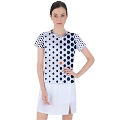 Honeycomb Hexagon Pattern Abstract Women s Sports Top by Grandong