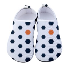 Honeycomb Hexagon Pattern Abstract Men s Sock-style Water Shoes by Grandong