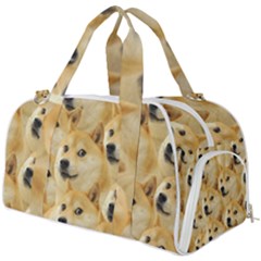 Doge, Memes, Pattern Burner Gym Duffel Bag by nateshop