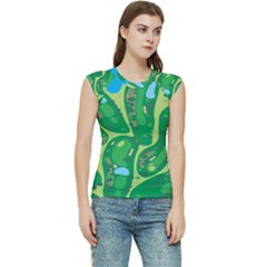 Golf Course Par Golf Course Green Women s Raglan Cap Sleeve T-shirt by Grandong