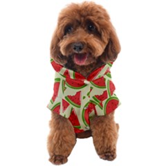 Cute Watermelon Seamless Pattern Dog Coat by Grandong