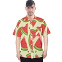 Cute Watermelon Seamless Pattern Men s Hawaii Shirt View1