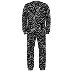 Authentic Aboriginal Art - Meeting Places Onepiece Jumpsuit (men) by hogartharts