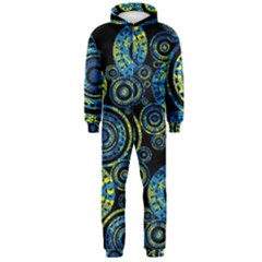 Authentic Aboriginal Art - Circles (paisley Art) Hooded Jumpsuit (men) by hogartharts