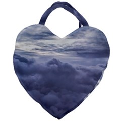 Majestic Clouds Landscape Giant Heart Shaped Tote by dflcprintsclothing