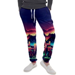 Cityscape Building Painting 3d City Illustration Men s Jogger Sweatpants by Bedest