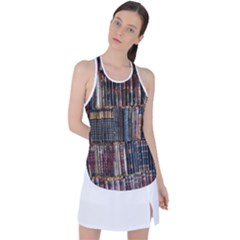 Menton Old Town France Racer Back Mesh Tank Top by Bedest