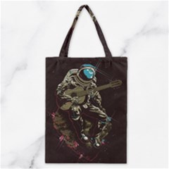 Astronaut Playing Guitar Parody Classic Tote Bag by Cemarart