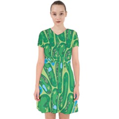 Golf Course Par Golf Course Green Adorable In Chiffon Dress by Cemarart