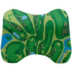 Golf Course Par Golf Course Green Head Support Cushion by Cemarart