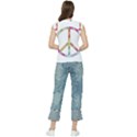 Flourish Decorative Peace Sign Women s Raglan Cap Sleeve T-Shirt View2